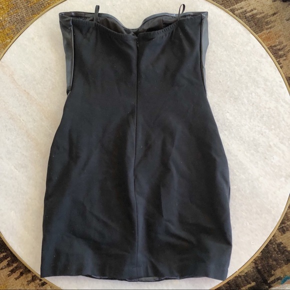 NWT Tart leather ponte strapless dress size M - Picture 4 of 7